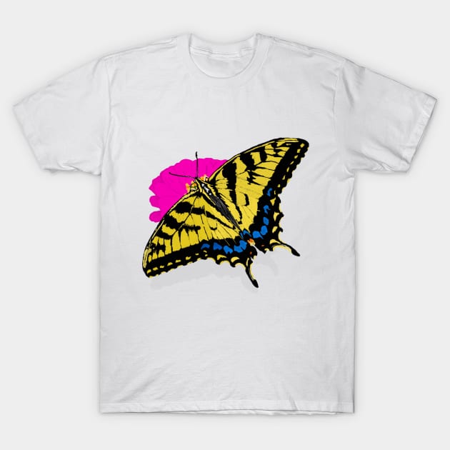 Yellow Monarch T-Shirt by AjDreamCraft